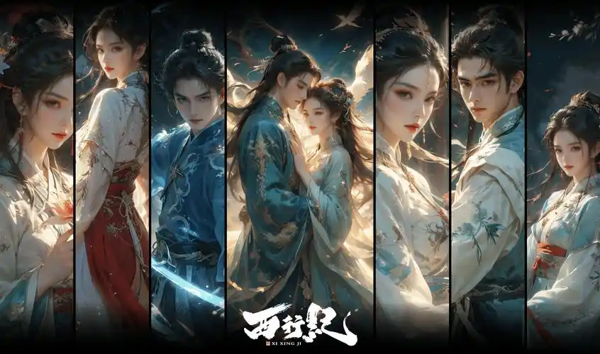 二次元动漫人物图片 唯美场景横幅